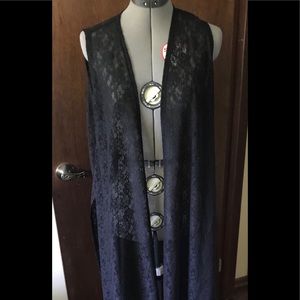 Black lace lularoe Jill
